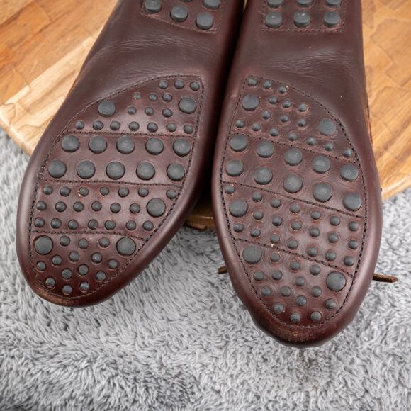 Minnetonka Moccasin Classic Driver Driving Moc Women Size 7 Brown Leather - Picture 8 of 9